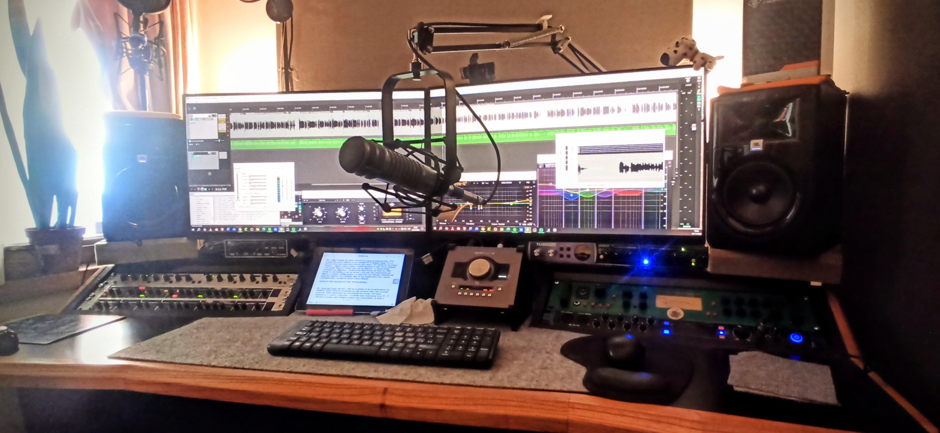 Apollo Twin X Neumann TLM49 Electrovoice RE20 Sennheiser MKH 416