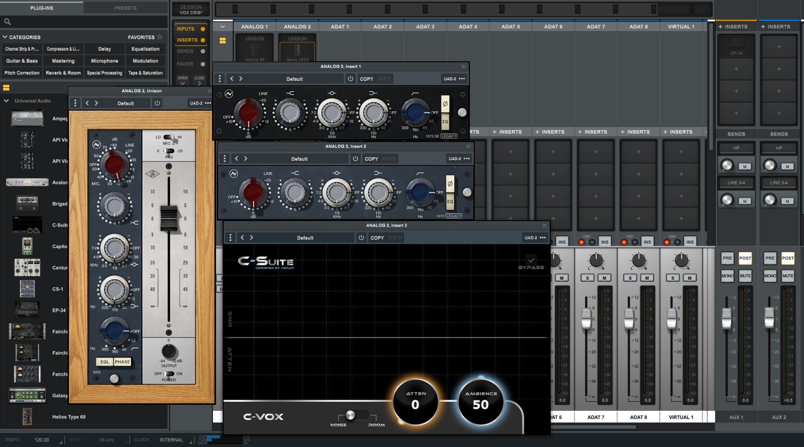 Neve 1073 C-Suite-Vox UAD Console